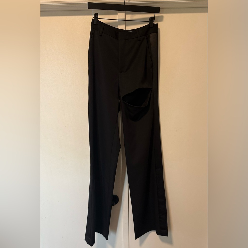 A R E A Asymmetric Slit Pant - image 6